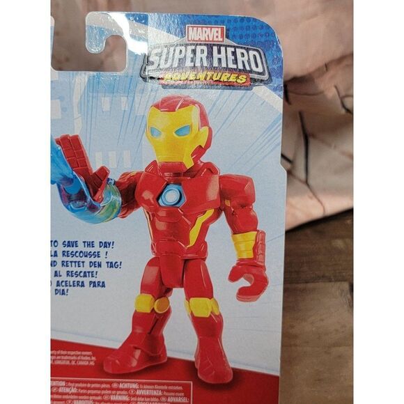 Marvel Super Heroes Adventures Iron Man 2020 hasbro toy figure - Picture 6 of 7